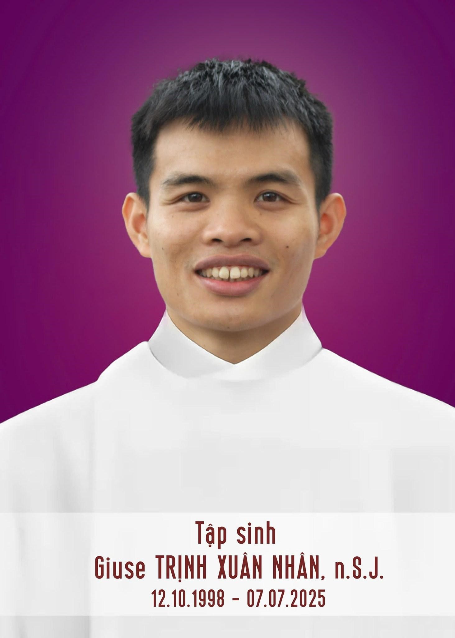 Tập sinh Giuse Trịnh Xuân Nhân, n.S.J.